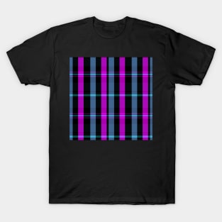 Vaporwave Aesthetic Artair 2 Hand Drawn Textured Plaid Pattern T-Shirt